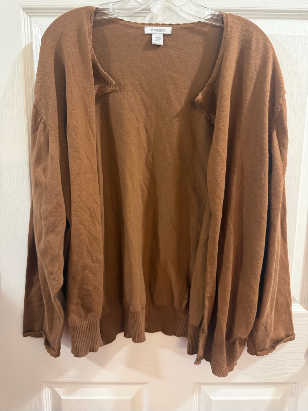 Dressbarn Woman Brown Cardigan Size 22/24